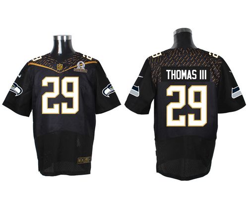 Nike Seahawks #29 Earl Thomas III Black 2016 Pro Bowl Men's Stitched NFL Elite Jersey